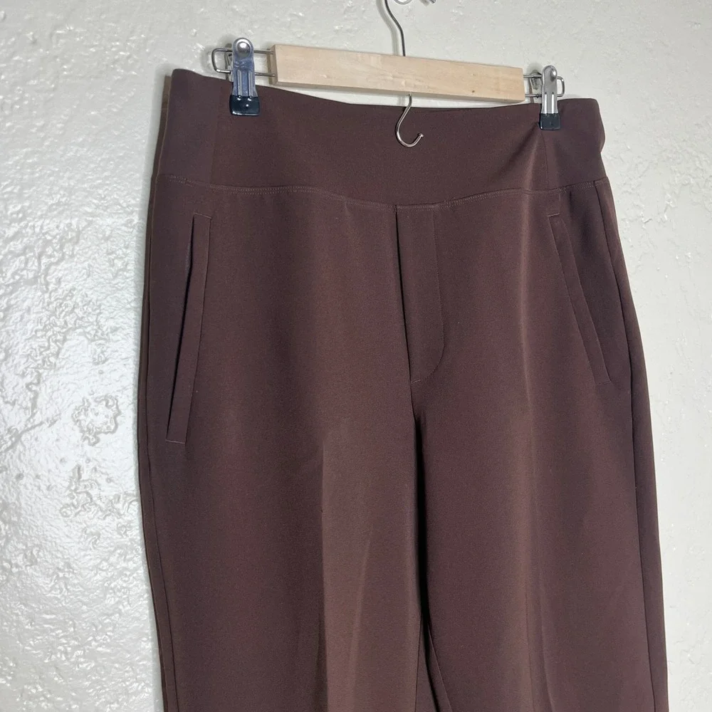 Athleta Endless High Rise Pant Woodland Brown Tapered Stretch Trouser 8 533636 - Picture 3 of 12